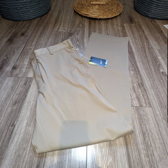 NWT Men (W34 x 32) - NIKE GOLF Dri-Fit Khaki Pants - Picture 1 of 8